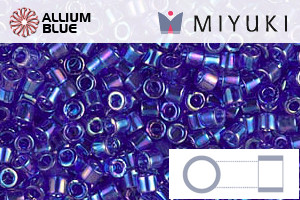 MIYUKI Delica® Seed Beads (DBM0178) 10/0 Round Medium - Transparent CobaLight AB - 關閉視窗 >> 可點擊圖片