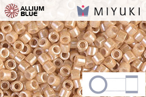 MIYUKI Delica® Seed Beads (DBM0205) 10/0 Round Medium - Light Caramel Ceylon - 關閉視窗 >> 可點擊圖片