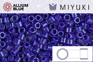MIYUKI Delica® Seed Beads (DBM0216) 10/0 Round Medium - Opaque CobaLight Luster - Click Image to Close