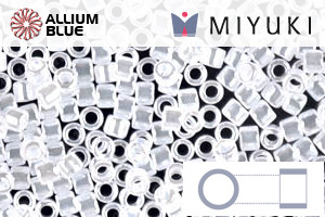 MIYUKI Delica® Seed Beads (DBM0231) 10/0 Round Medium - Crystal Ceylon - 關閉視窗 >> 可點擊圖片