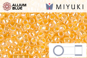 MIYUKI Delica® Seed Beads (DBM0233) 10/0 Round Medium - Light Daffodil Ceylon - 關閉視窗 >> 可點擊圖片