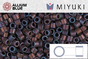 MIYUKI Delica® Seed Beads (DBM0323) 10/0 Round Medium - Matte Metallic Copper Rainbow Iris - 關閉視窗 >> 可點擊圖片