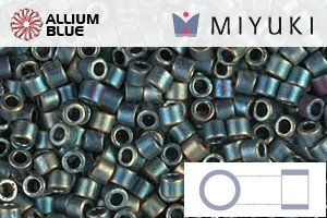 MIYUKI Delica® Seed Beads (DBM0324) 10/0 Round Medium - Matte Metallic Patina Iris - Click Image to Close