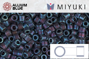 MIYUKI Delica® Seed Beads (DBM0325) 10/0 Round Medium - Matte Metallic Blue Iris - Click Image to Close