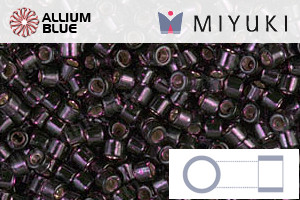 MIYUKI Delica® Seed Beads (DBM0611) 10/0 Round Medium - Dyed Silver Lined Wine - 關閉視窗 >> 可點擊圖片