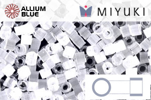MIYUKI Delica® Seed Beads (DBM0635) 10/0 Round Medium - Crystal Silk Satin - Click Image to Close