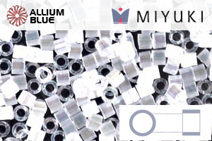 MIYUKI Delica® Seed Beads (DBM0670) 10/0 Round Medium - Crystal AB Silk Satin - Haga Click en la Imagen para Cerrar