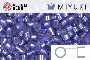 MIYUKI Delica® Seed Beads (DBM0694) 10/0 Round Medium - Dyed Semi-matte Silver Lined Purple - 关闭视窗 >> 可点击图片