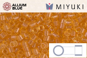 MIYUKI Delica® Seed Beads (DBM0702) 10/0 Round Medium - Transparent Light Topaz - Haga Click en la Imagen para Cerrar