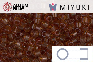 MIYUKI Delica® Seed Beads (DBM0709) 10/0 Round Medium - Transparent Dark Topaz - 关闭视窗 >> 可点击图片