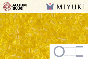MIYUKI Delica® Seed Beads (DBM0710) 10/0 Round Medium - Transparent Yellow