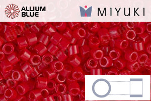 MIYUKI Delica® Seed Beads (DBM0723) 10/0 Round Medium - Opaque Red - Click Image to Close