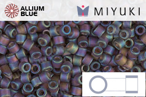 MIYUKI Delica® Seed Beads (DBM0865) 10/0 Round Medium - Matte Brown AB - Click Image to Close