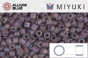 MIYUKI Delica® Seed Beads (DBM0869) 10/0 Round Medium - Matte Transparent Mauve AB - Haga Click en la Imagen para Cerrar