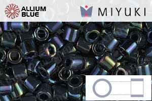 MIYUKI Delica® Seed Beads (DBL0002) 8/0 Round Large - Metallic Dark Blue Iris - 關閉視窗 >> 可點擊圖片