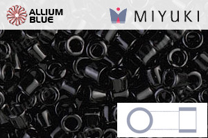 MIYUKI Delica® Seed Beads (DBL0010) 8/0 Round Large - Black - Click Image to Close