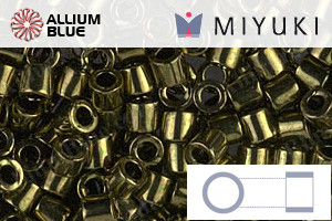 MIYUKI Delica® Seed Beads (DBL0011) 8/0 Round Large - Metallic Olive - 關閉視窗 >> 可點擊圖片