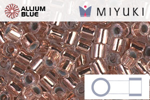 MIYUKI Delica® Seed Beads (DBL0037) 8/0 Round Large - Copper Lined Crystal - Click Image to Close