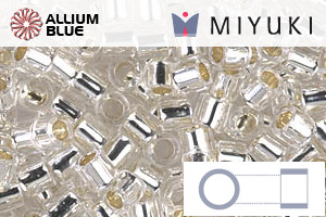 MIYUKI Delica® Seed Beads (DBL0041) 8/0 Round Large - Silver Lined Crystal - 关闭视窗 >> 可点击图片