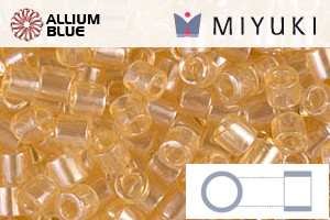 MIYUKI Delica® Seed Beads (DBL0099) 8/0 Round Large - Transparent Light Topaz Luster - 关闭视窗 >> 可点击图片