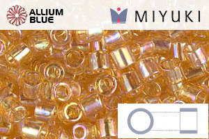 MIYUKI Delica® Seed Beads (DBL0100) 8/0 Round Large - Transparent Light Topaz AB - Haga Click en la Imagen para Cerrar