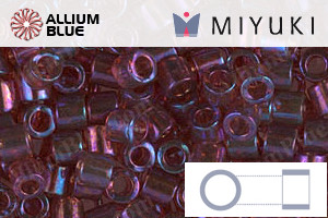 MIYUKI Delica® Seed Beads (DBL0104) 8/0 Round Large - Claret Rainbow Gold Luster - Haga Click en la Imagen para Cerrar
