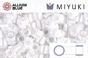 MIYUKI Delica® Seed Beads (DBL0201) 8/0 Round Large - White Pearl Ceylon - 关闭视窗 >> 可点击图片