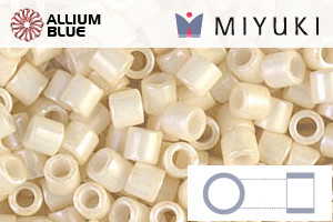 MIYUKI Delica® Seed Beads (DBL0203) 8/0 Round Large - Cream Ceylon - 关闭视窗 >> 可点击图片