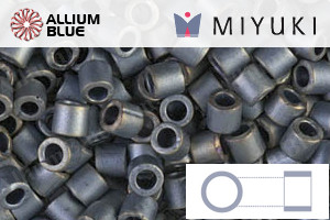 MIYUKI Delica® Seed Beads (DBL0307) 8/0 Round Large - Matte Metallic Silver Gray - Click Image to Close