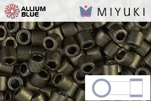 MIYUKI Delica® Seed Beads (DBL0311) 8/0 Round Large - Matte Metallic Dark Olive - Click Image to Close