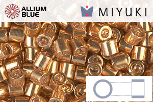 MIYUKI Delica® Seed Beads (DBL0410) 8/0 Round Large - Galvanized Yellow Gold - Click Image to Close