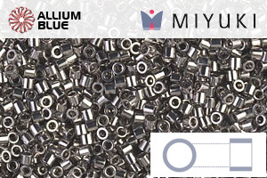 MIYUKI Delica® Seed Beads (DBS0021) 15/0 Round Small - Nickel Plated - Click Image to Close