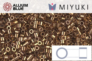 MIYUKI Delica® Seed Beads (DBS0022L) 15/0 Round Small - Metallic Light Bronze