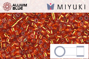 MIYUKI Delica® Seed Beads (DBS0043) 15/0 Round Small - Silver Lined Flame Red - 关闭视窗 >> 可点击图片