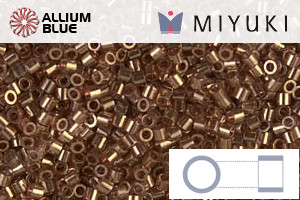 MIYUKI Delica® Seed Beads (DBS0115) 15/0 Round Small - Topaz Gold Luster - Click Image to Close