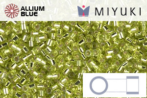 MIYUKI Delica® Seed Beads (DBS0147) 15/0 Round Small - Silver Lined Chartreuse - 关闭视窗 >> 可点击图片