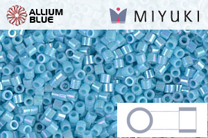 MIYUKI Delica® Seed Beads (DBS0164) 15/0 Round Small - Opaque Turquoise Blue AB - 关闭视窗 >> 可点击图片