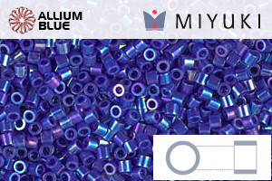 MIYUKI Delica® Seed Beads (DBS0165) 15/0 Round Small - Opaque CobaLight AB - Haga Click en la Imagen para Cerrar