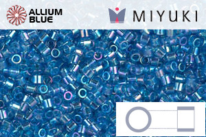 MIYUKI Delica® Seed Beads (DBS0177) 15/0 Round Small - Transparent Capri Blue AB - 关闭视窗 >> 可点击图片