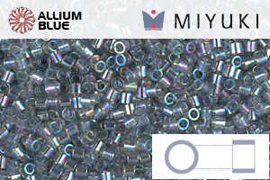 MIYUKI Delica® Seed Beads (DBS0179) 15/0 Round Small - Transparent Gray AB