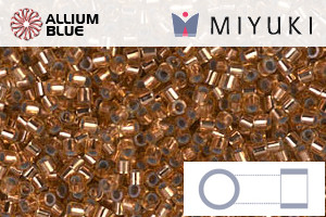 MIYUKI Delica® Seed Beads (DBS0181) 15/0 Round Small - Silver Lined Light Bronze - Haga Click en la Imagen para Cerrar