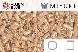 MIYUKI Delica® Seed Beads (DBS0205) 15/0 Round Small - Light Caramel Ceylon - 關閉視窗 >> 可點擊圖片