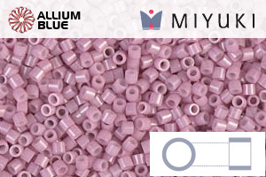 MIYUKI Delica® Seed Beads (DBS0210) 15/0 Round Small - Opaque Antique Rose Luster - Click Image to Close