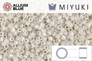 MIYUKI Delica® Seed Beads (DBS0211) 15/0 Round Small - Opaque Limestone Luster - Click Image to Close