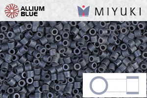 MIYUKI Delica® Seed Beads (DBS0301) 15/0 Round Small - Matte Gunmetal