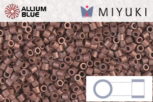 MIYUKI Delica® Seed Beads (DBS0340) 15/0 Round Small - Matte Copper Plated