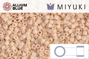 MIYUKI Delica® Seed Beads (DBS0353) 15/0 Round Small - Matte Opaque Antique Beige