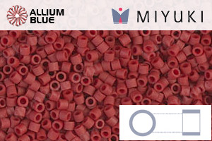 MIYUKI Delica® Seed Beads (DBS0378) 15/0 Round Small - Matte Metallic Brick Red - 關閉視窗 >> 可點擊圖片