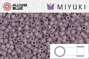 MIYUKI Delica® Seed Beads (DBS0379) 15/0 Round Small - Matte Opaque Dusty Mauve Luster - Click Image to Close