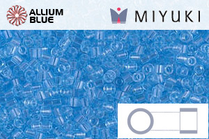 MIYUKI Delica® Seed Beads (DBS0706) 15/0 Round Small - Transparent Aqua - Click Image to Close